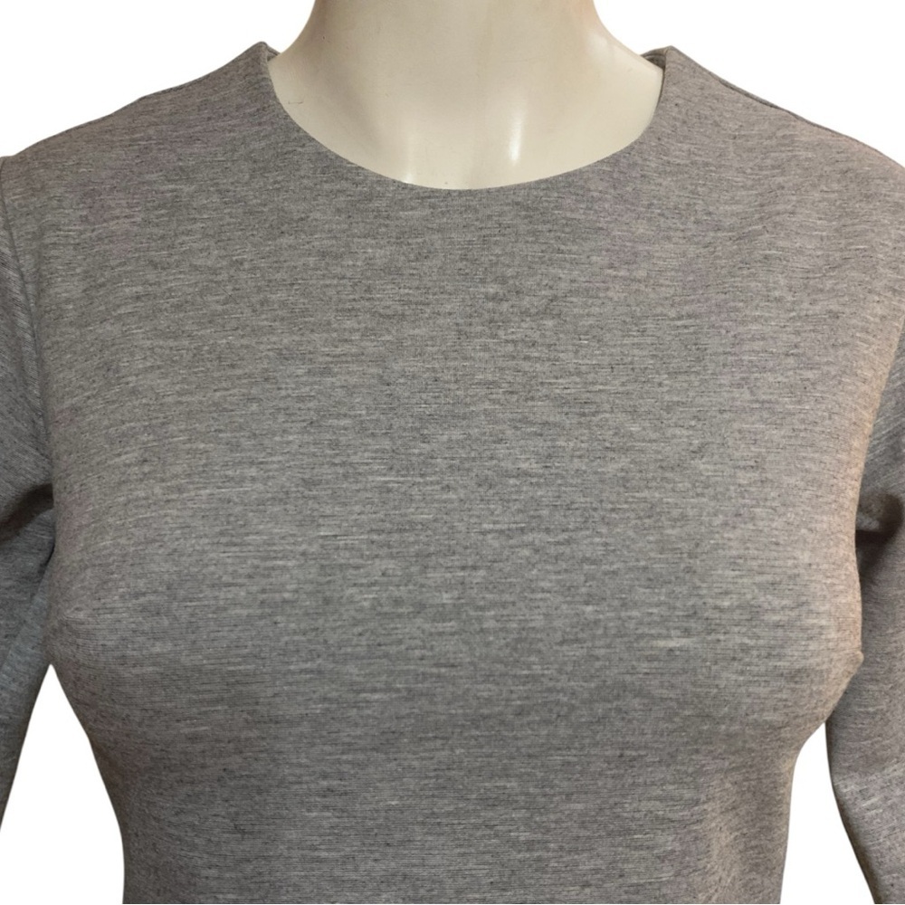 Banana Republic Gray Flutter Sleeve Shift Dress Size 2 - Picture 3 of 7